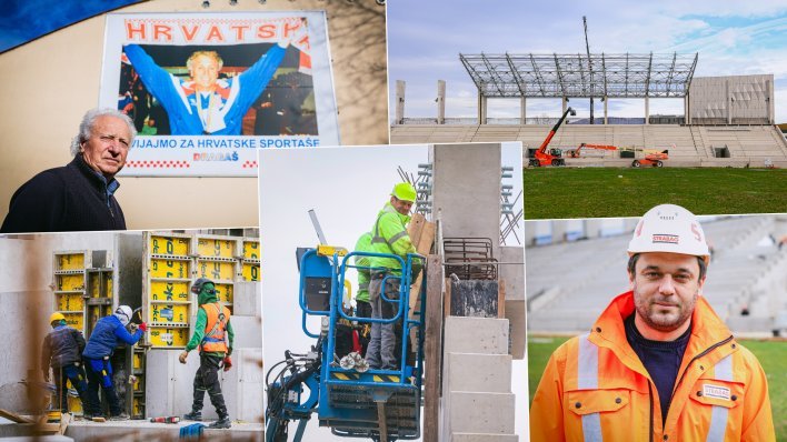 Na gradilištu u Zagrebu radi se punom parom, ali i roštilja: 'Usred stadiona zatekli smo jezero'