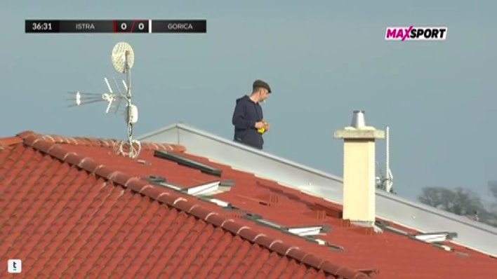 Navijač u Puli ukrao show: Pogledajte odakle je pratio utakmicu