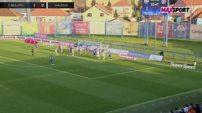 Prošlo kolo zabio izravno iz kornera, sad na isti način protiv Hajduka pogodio gredu: 'Ljubane, što je previše…'