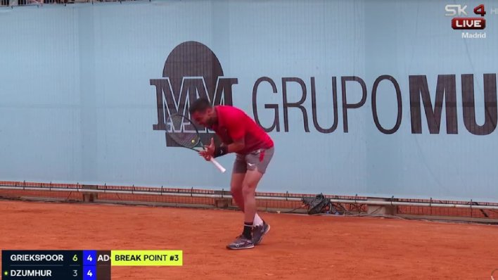 Pogledajte kako je tenisač iz BiH urlao na terenu. Komentator: Legenda!