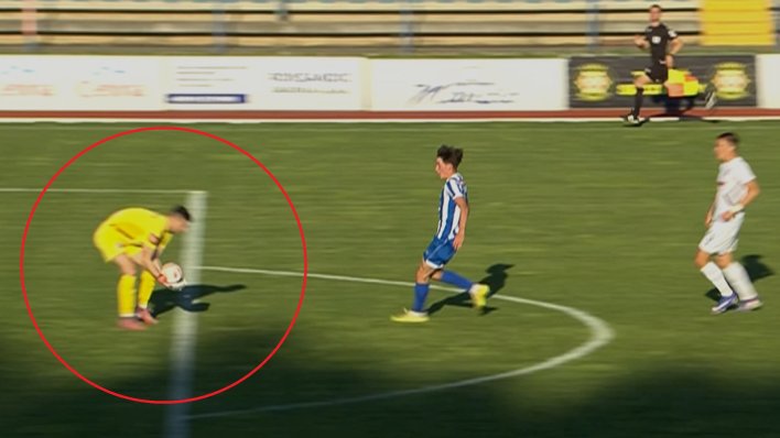 Pogledajte nevjerojatan previd sudaca zbog kojeg je golman Dugopolja dobio crveni karton