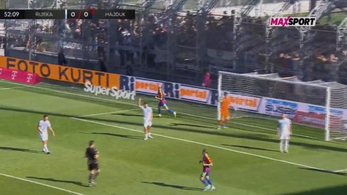 Pogledajte: Melnjak je zabio za Hajduk, ali VAR je poništio gol splitske momčadi