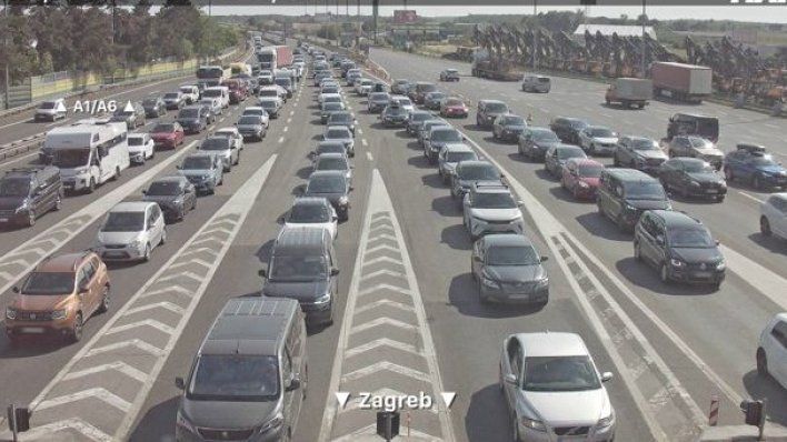 Kolone na obilaznici i A1, prometna nesreća na Jadranskoj magistrali
