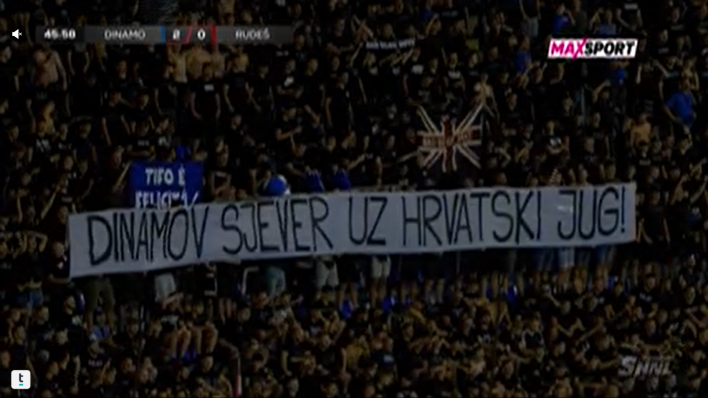 Bad Blue Boys razvili znakovit transparent nakon teških požara u Dalmaciji