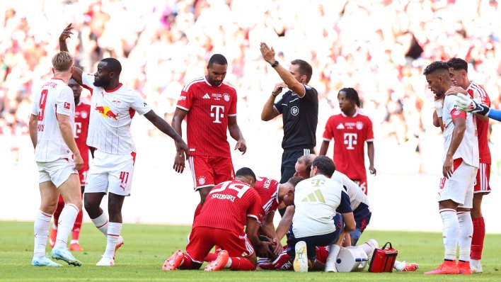 Bayern u panici: Musiala se iznenada srušio, morao je napustiti igru