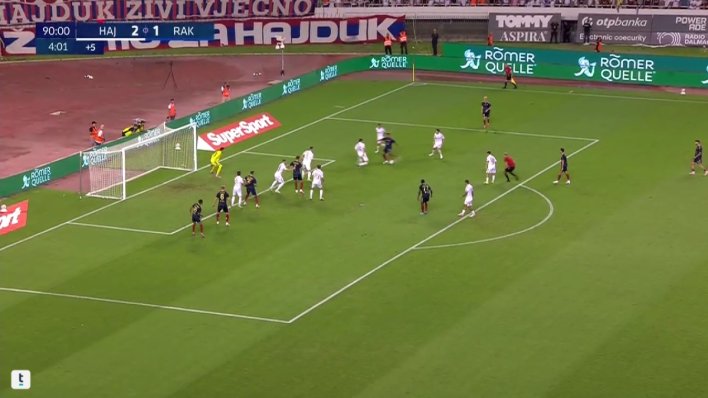Poljud u šoku! Pogledajte nevjerojatan niz bizarnih grešaka Hajduka za gol u 95. minuti