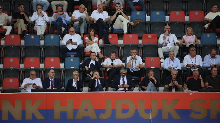Novi igrač Hajduka pojavio se na Poljudu i uživo gledao rapsodiju Bilih protiv Lokomotive