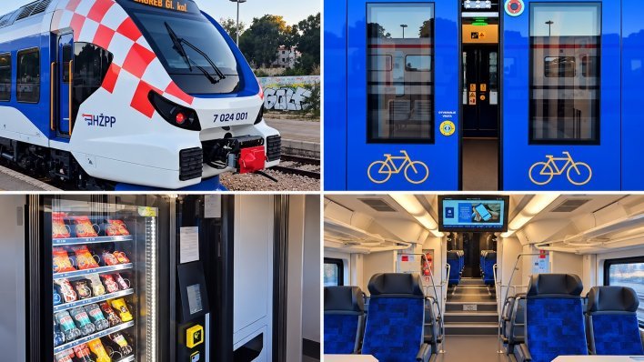 FOTO/VIDEO Pušten u promet prvi novi elektrodizelski vlak Split – Zagreb: Pogledajte što sve nudi ponos HŽ-a