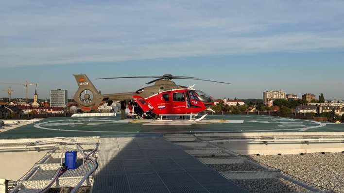 Prvi helikopter sletio na Varaždinsku bolnicu: Pacijent prevezen za Zagreb