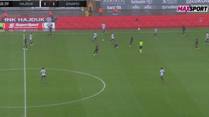 Dinamo je prije drugog gola Hajduka tražio faul, a Pajač nije reagirao: Pogledajte što se dogodilo