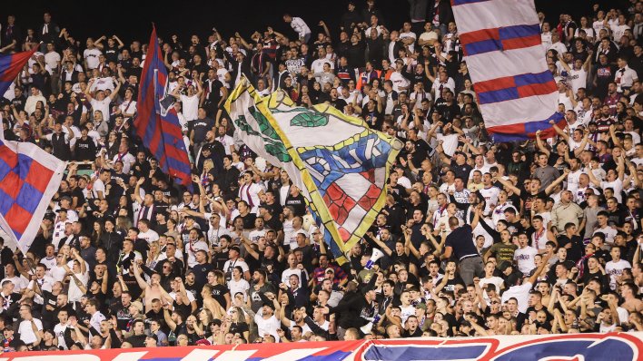Torcida na utakmicu Hajduka ušla tek u 15. minuti, a onda podigla zanimljivu poruku