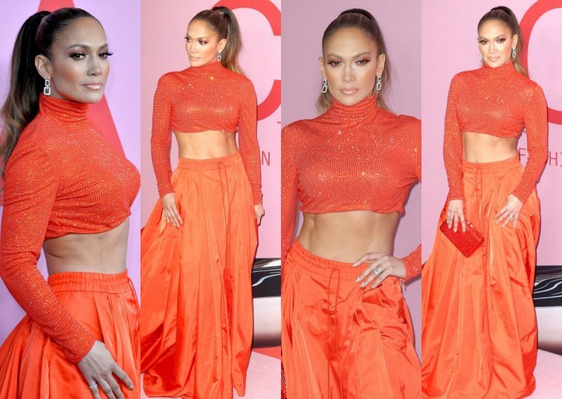 Senzacija u narančastom: Jennifer Lopez istaknula trbušnjake na crvenom tepihu