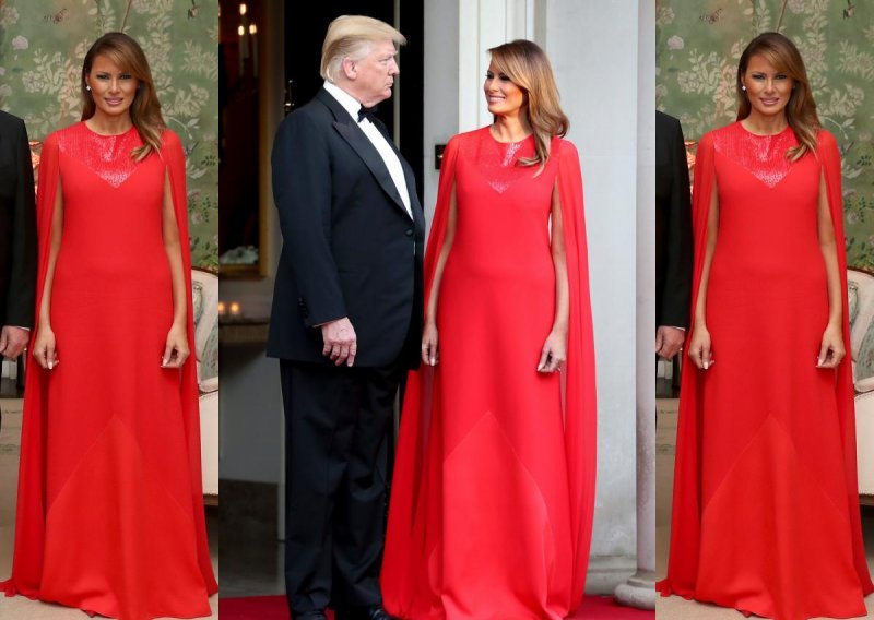 Pun pogodak: Melania Trump u senzacionalnoj crvenoj haljini oličenje je glamura
