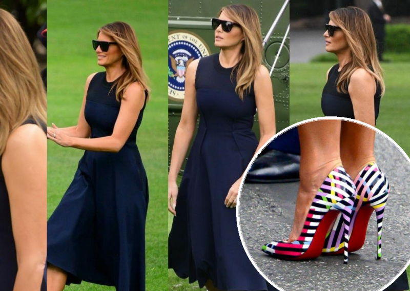 Melania Trump prošetala u dosad najotkačenijim cipelama