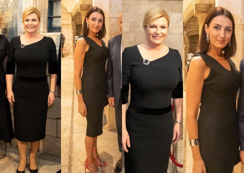 Provjerena elegancija: Predsjednica i Sanja Putica plijenile pažnju u malim crnim haljinama