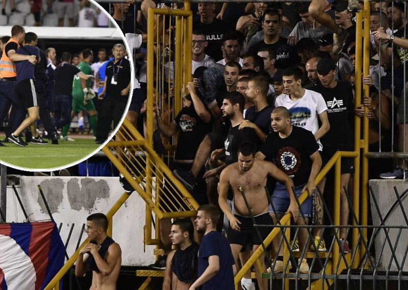 Bijesni Hajdukovi navijači pokušali fizički nasrnuti na svoje nogometaše i čelnike kluba na Poljudu
