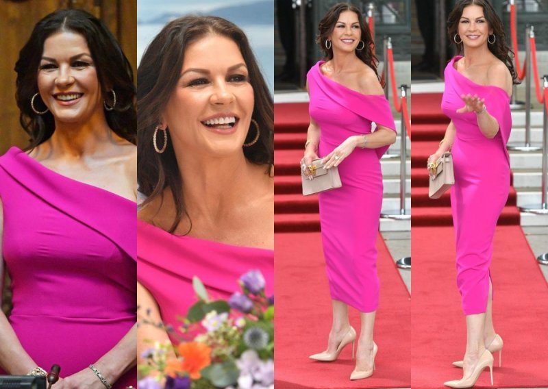 Prelijepa Catherine Zeta-Jones naglasila vitku figuru u ružičastoj haljini