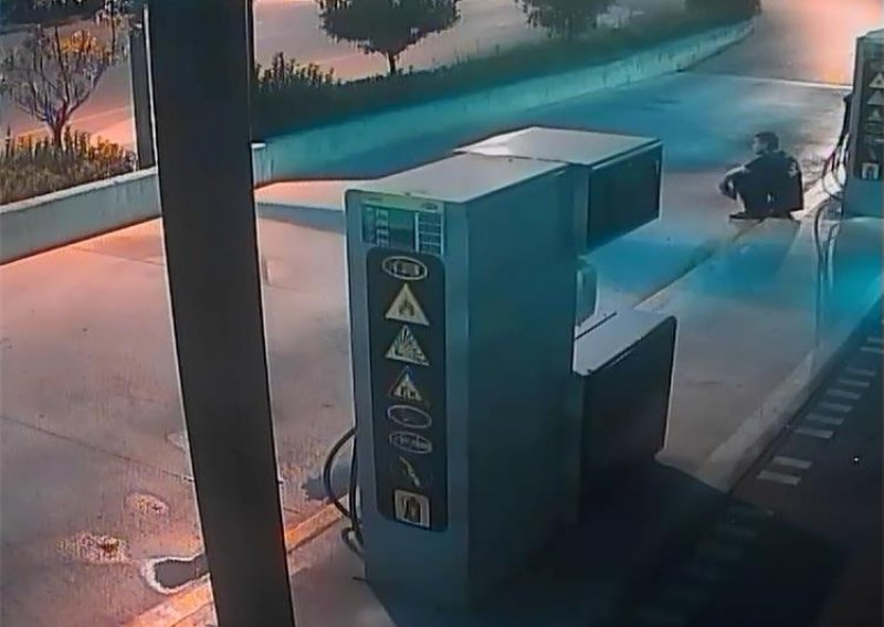 [FOTO] Policija traži muškarca koji je polijevao gorivo po benzinskoj i pokušao je zapaliti, prepoznajete li ga?