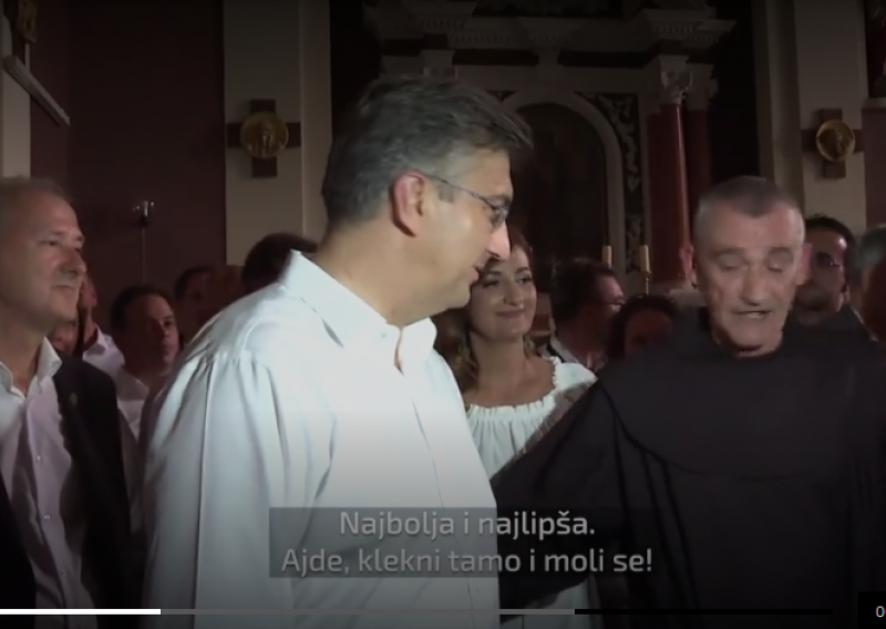 Fratar zapovjedio Plenkoviću: Ajde tamo, klekni i moli se. Evo kako je to pojasnio glasnogovornik Vlade