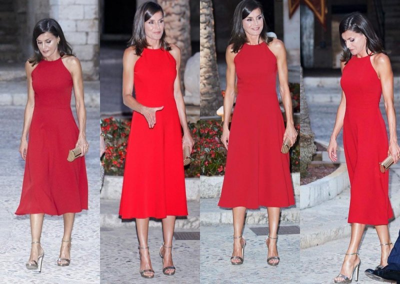 Neodoljiva u crvenom: Kraljica Letizia privlačila poglede u savršenoj ljetnoj haljini