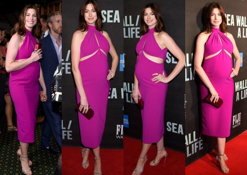 Anne Hathaway pokazala trudnički trbuščić na crvenom tepihu