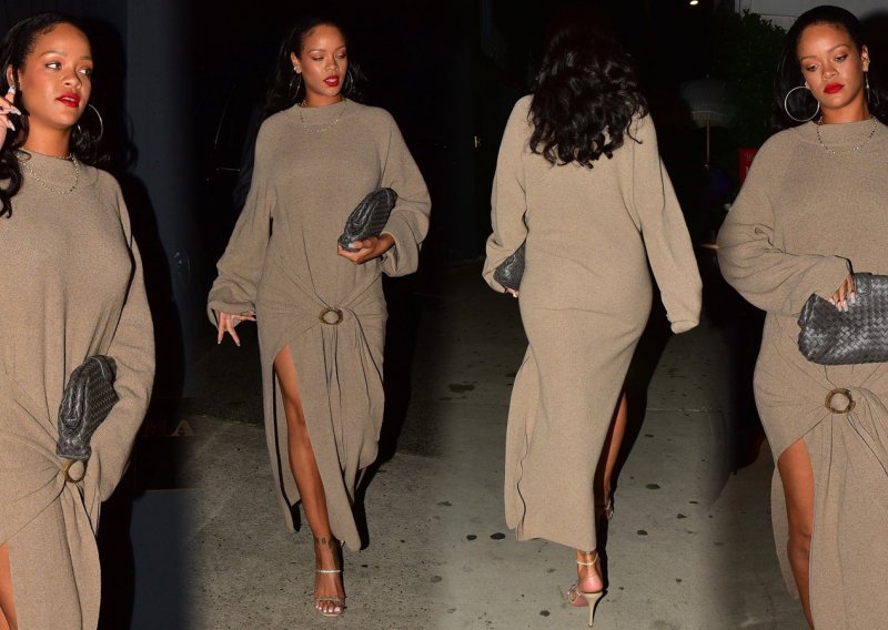 Kakva elegancija: Rihanna isfurala haljinu koja izgleda kao dekica
