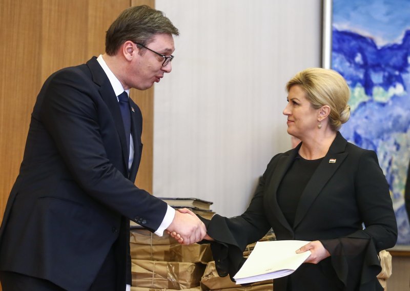 Vučić: Od Grabar Kitarović sam tražio da se ne koristi stalno izraz 'velikosrpska agresija'