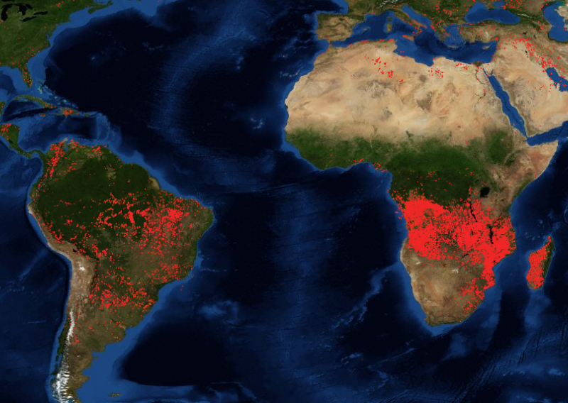 Svi bruje o vatrenoj Amazoniji, a ispod radara prolaze požari koji bukte u Africi. Podaci su alarmantni