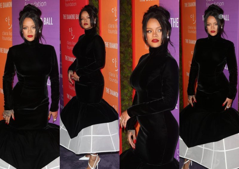 Uvijek drugačija: Rihanna plijenila pažnju u ekstravagantnoj haljini koju bi malo tko znao isfurati