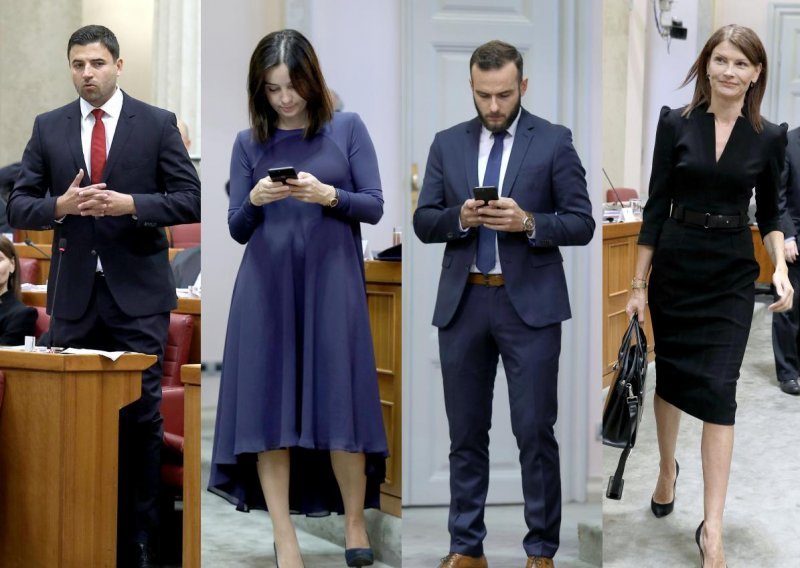 Povratak u saborske klupe: Tmuran dan političare odjenuo u tamne boje