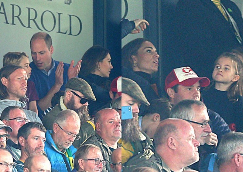 Najslađi navijači: Princ George i princeza Charlotte uživaju na svojoj prvoj nogometnoj utakmici