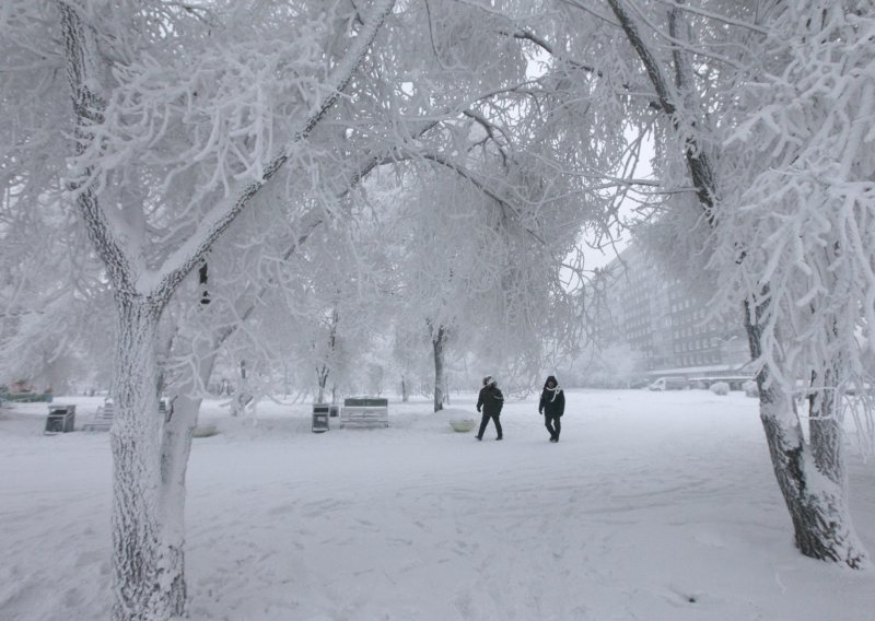 Sibirska zima okovala Rusiju