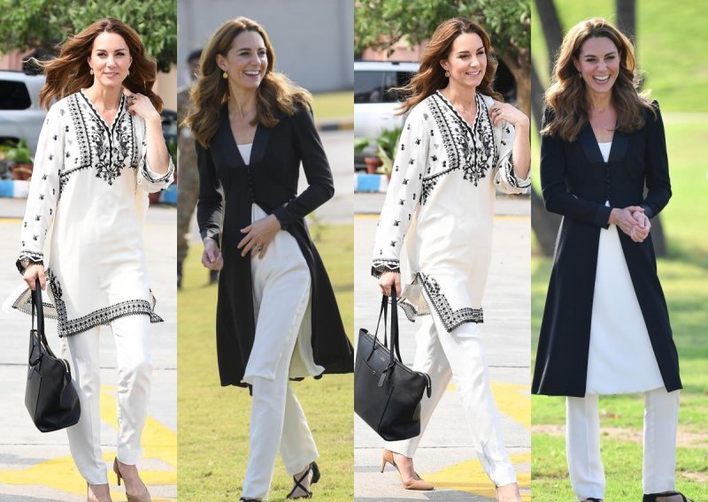 Posljednjeg dana kraljevske turneje Kate Middleton zablistala u dva monokromatska izdanja