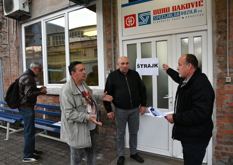 Šest stotina radnika Đure Đakovića u štrajku: 'Ili neka nam pomognu ili neka završe priču da idemo tražiti posla i kruha'