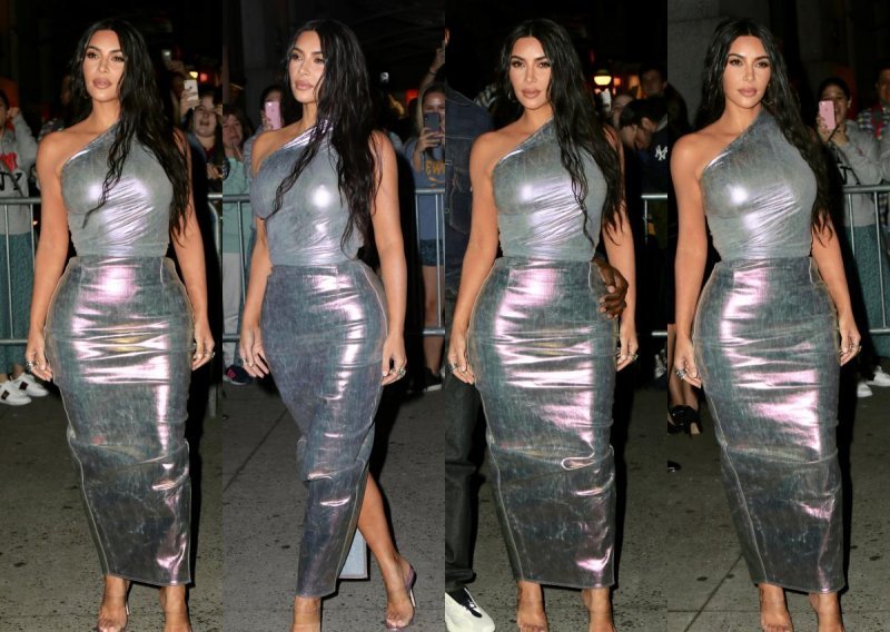 Teško je reći što je Kim Kardashian željela postići ovim stajlingom: Izgleda kao da se zamotala aluminijskom folijom