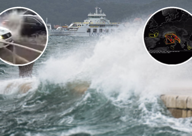 Meteoalarm izdao upozorenja za veliki dio Hrvatske: Kiša potopila Rijeku, olujno jugo otkazuje brodske linije