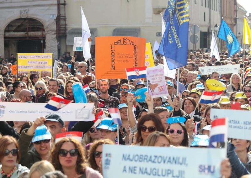 U utorak štrajkaju osnovne i srednje škole u cijeloj Hrvatskoj