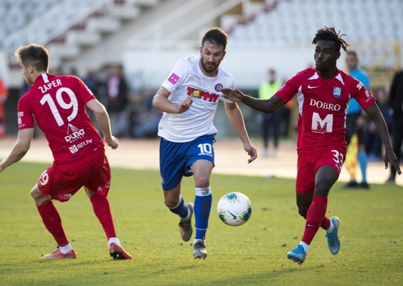 [VIDEO]: Drama na Poljudu; Hajduk prosuo dva gola prednosti, a na kraju je s igračem manje ipak slavio protiv Osijeka