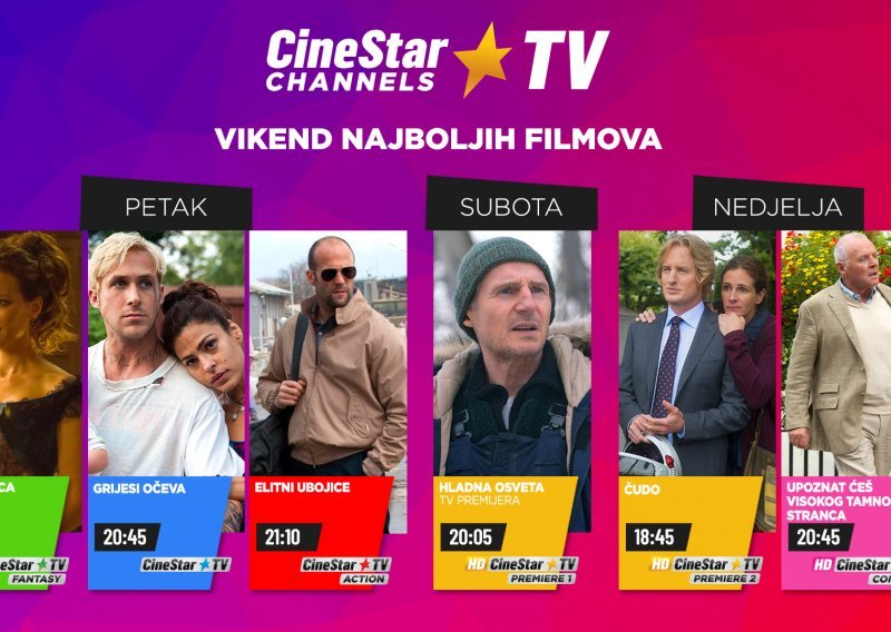 Vikend najboljih filmova je na CineStar TV Channels