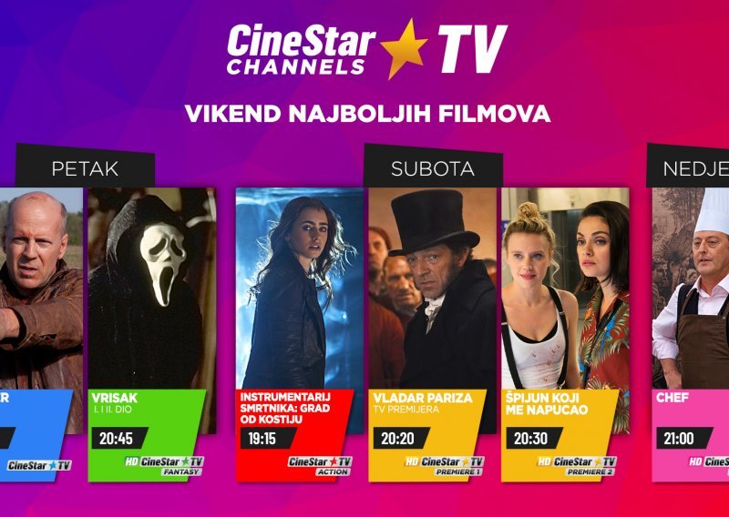 Vikend najboljih filmova je na CineStar TV Channels