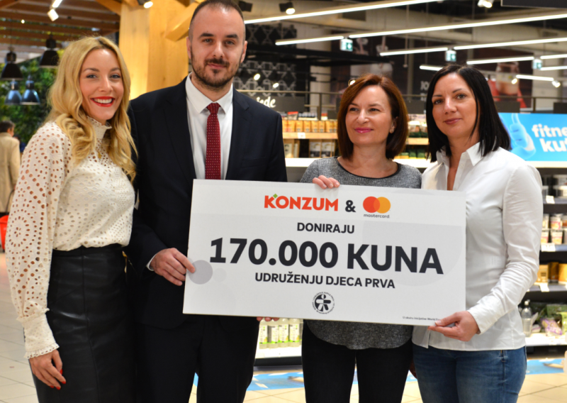 Konzum i Mastercard donirali 340.000 kuna za djecu iz socijalno ugroženih obitelji u Hrvatskoj i Ruandi