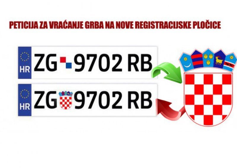 'Vratimo grb na nove registracijske pločice'