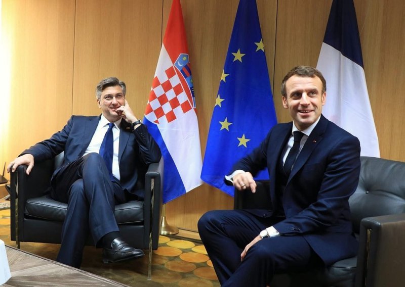 Plenković s Macronom razgovarao o bilateralnim odnosima i proširenju EU-a