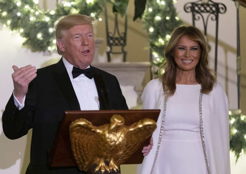 Ovo može samo ona: Melania Trump u elegantnoj vjenčanici dočekala goste u Bijeloj kući