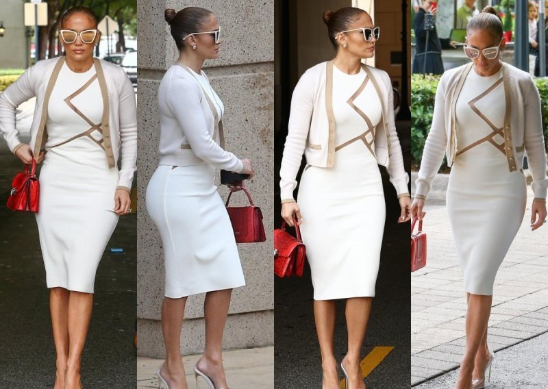 Obline koje osvajaju: Jennifer Lopez izgleda kao milijun dolara u pripijenoj bijeloj haljini