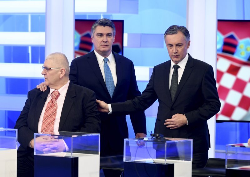 [FOTO] Pogledajte kako je prošao bliski susret Milanovića i Škore na sučeljavanju kandidata