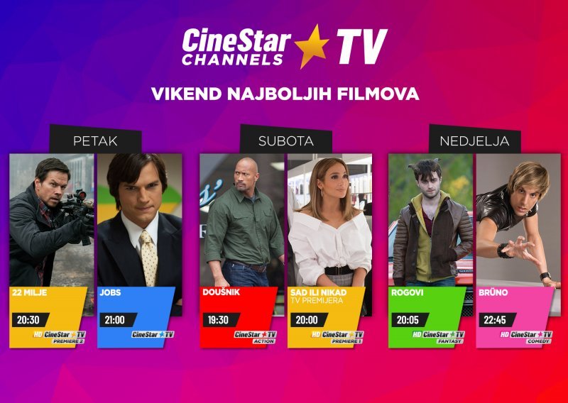 Vikend najboljih filmova je na CineStar TV Channels