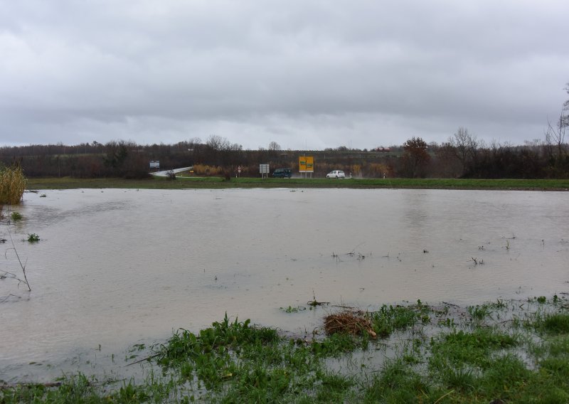 I Istra pod vodom: Obilne kiše poplavile polja u okolici Umaga i Buja
