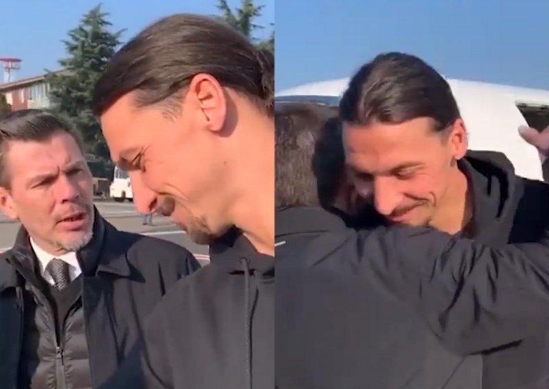 Ibrahimović stigao u Milano privatnim avionom pa se zagrlio s Bobanom. Razgovarali su na hrvatskom, a kamere su sve snimile