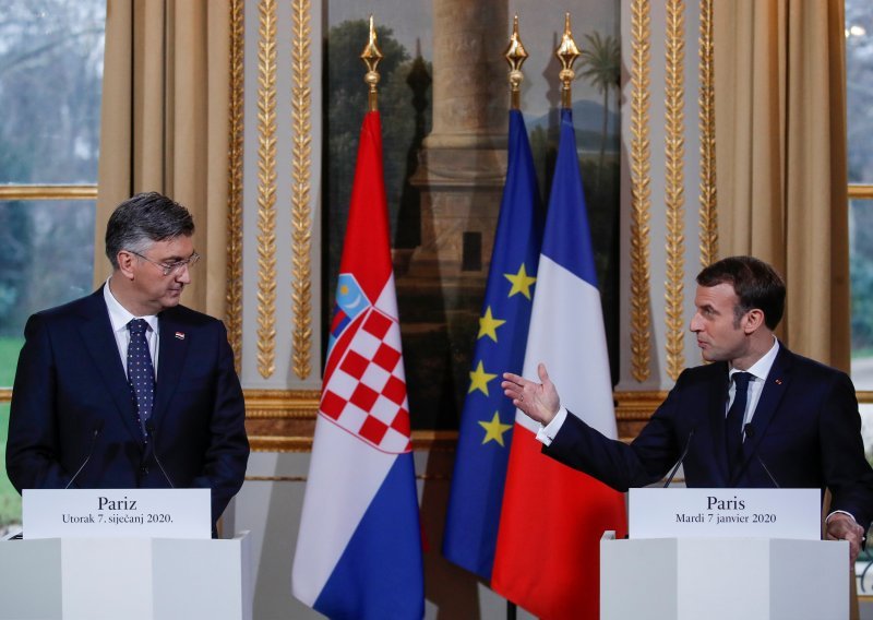 Plenković zadovoljan što je Macron spreman na Zagrebački summit doći 'otvorena uma'